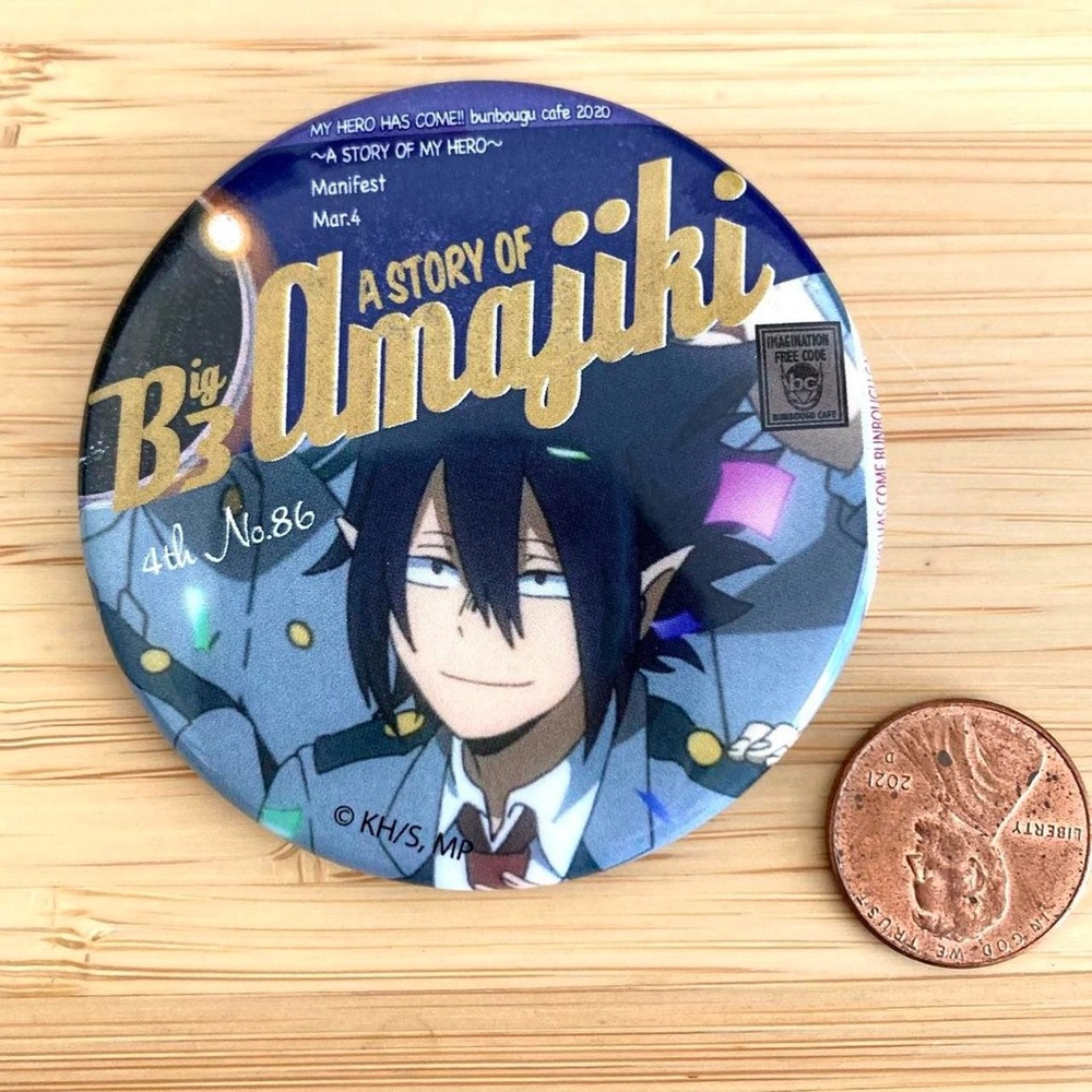 Rare my hero academia can badge Tamaki